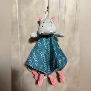 NWT Mary Meyer Unisex Baby Hippo Lovey Infant Plush Newborn Security Blanket Toy